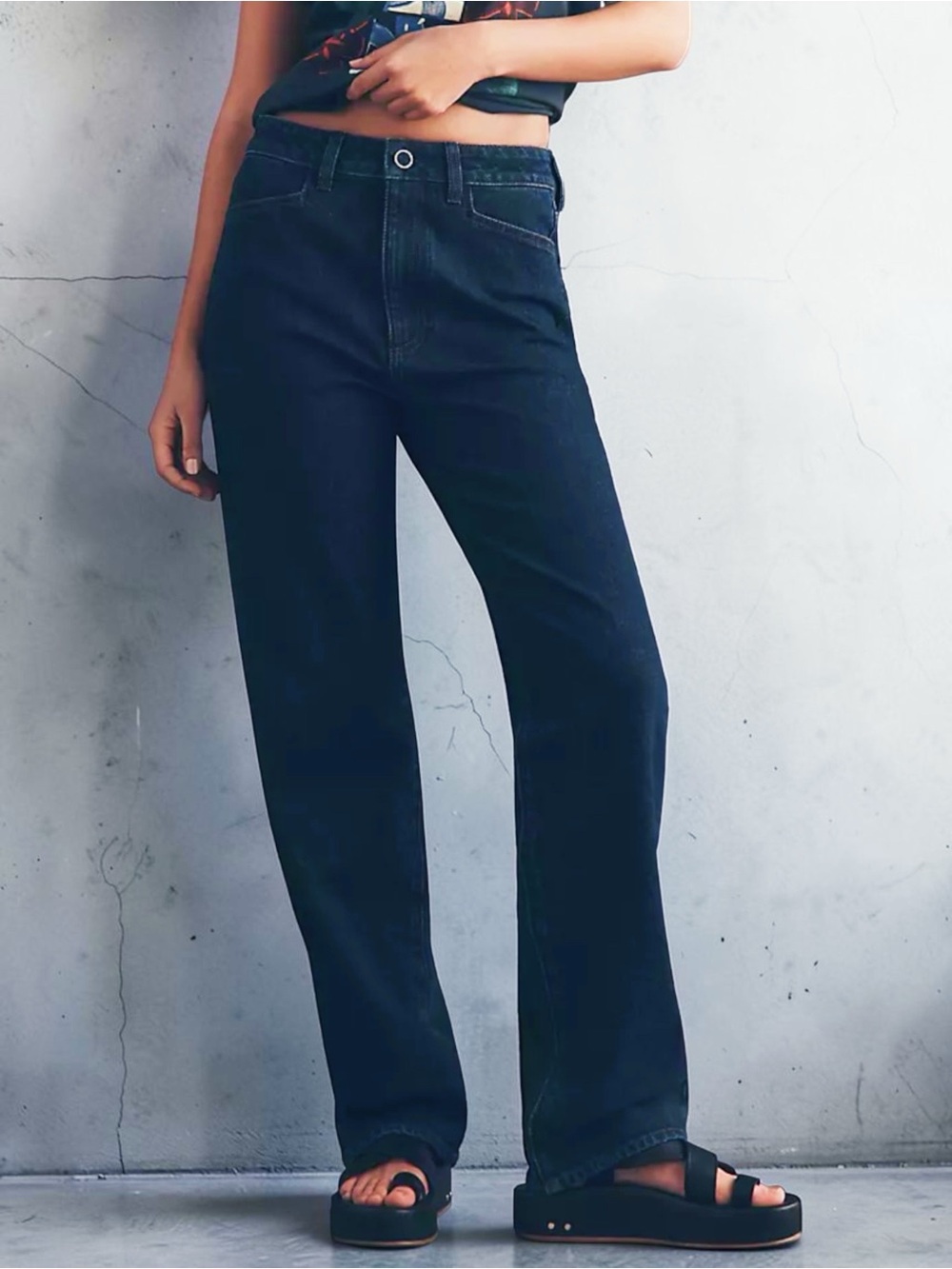 PAIGE Stevie High-Rise Straight-Leg Jeans | Size 27